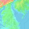 Delaware topographic map, elevation, terrain