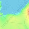 Abu Dhabi topographic map, elevation, terrain