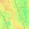 Bannockburn topographic map, elevation, terrain