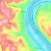 North Charleroi topographic map, elevation, terrain