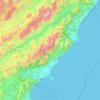 Kaikōura topographic map, elevation, terrain