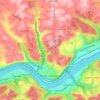 East Liverpool topographic map, elevation, terrain