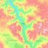 Cusipata topographic map, elevation, terrain