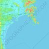 Ishinomaki topographic map, elevation, terrain