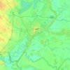 Szeged topographic map, elevation, terrain