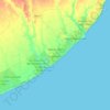 Colonia Chapadmalal topographic map, elevation, terrain