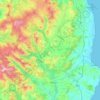 The Municipal District of Wicklow topographic map, elevation, terrain