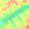 Sardis Lake topographic map, elevation, terrain