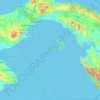 Panamá topographic map, elevation, terrain