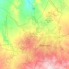 Bulawayo Province topographic map, elevation, terrain