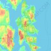 Bainbridge Island topographic map, elevation, terrain