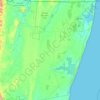 uMhlabuyalingana Local Municipality topographic map, elevation, terrain