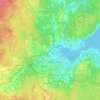 Gävle topographic map, elevation, terrain