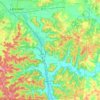 Berne Township topographic map, elevation, terrain