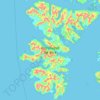 Isla Duque de York topographic map, elevation, terrain