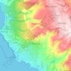 Peyia topographic map, elevation, terrain