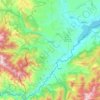 Zangilan District topographic map, elevation, terrain