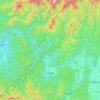 西會津町 topographic map, elevation, terrain