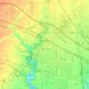 Brownsburg topographic map, elevation, terrain