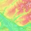 Октябрьский район topographic map, elevation, terrain