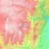 Parque Nacional Llanganates topographic map, elevation, terrain