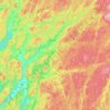Marks kommun topographic map, elevation, terrain