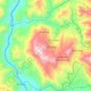 Titiribí topographic map, elevation, terrain