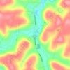 Bruin topographic map, elevation, terrain