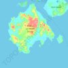 Prince of Wales topographic map, elevation, terrain