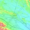 Castelnaudary topographic map, elevation, terrain