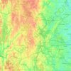 Worcester County topographic map, elevation, terrain