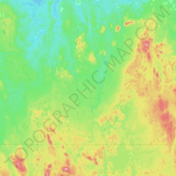 Unorganized South West Cochrane topographic map, elevation, terrain