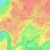 Chêne-Bougeries topographic map, elevation, terrain