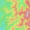 Alishan Township topographic map, elevation, terrain