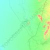 Kassala topographic map, elevation, terrain