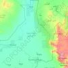 Upper Nile topographic map, elevation, terrain