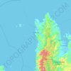 Caramoran topographic map, elevation, terrain