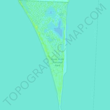 Point Pelee National Park topographic map, elevation, terrain
