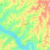 Novo Horizonte topographic map, elevation, terrain