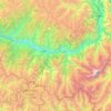 Diamer District topographic map, elevation, terrain