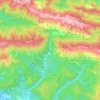 Lusevera topographic map, elevation, terrain
