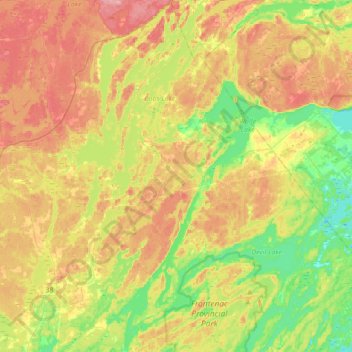 Bedford topographic map, elevation, terrain