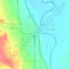 Basin topographic map, elevation, terrain