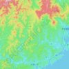 古座川町 topographic map, elevation, terrain