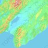 South Wairarapa District topographic map, elevation, terrain