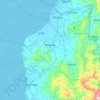 Balaoan topographic map, elevation, terrain