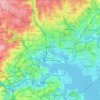 Baltimore topographic map, elevation, terrain