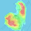 Eigg topographic map, elevation, terrain