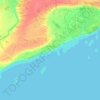 Leninskoye topographic map, elevation, terrain