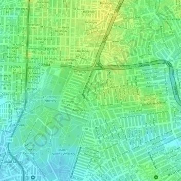 San Jose topographic map, elevation, terrain